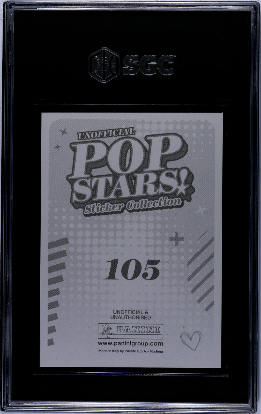 2025 Panini Pop Stars #105 Billie Eilish (UK) SGC 10 Pop 1 (Music)