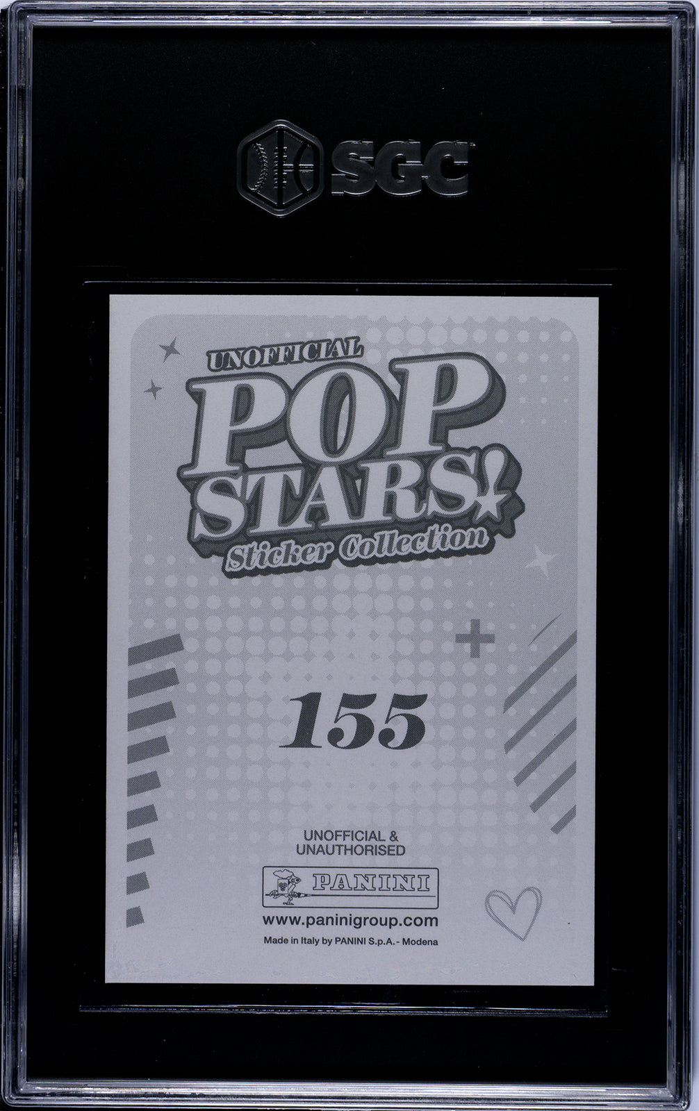 2025 Panini Pop Stars #155 Charli XCX (UK) SGC 9 Pop 1 (Music)