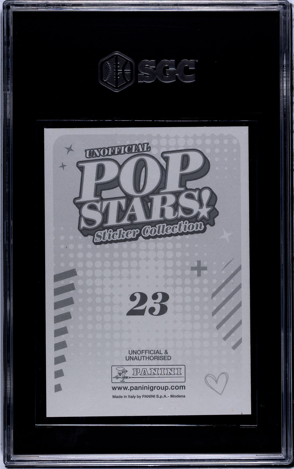 2025 Panini Pop Stars #23 Taylor Swift (UK) SGC 9 Pop 1 (Music)