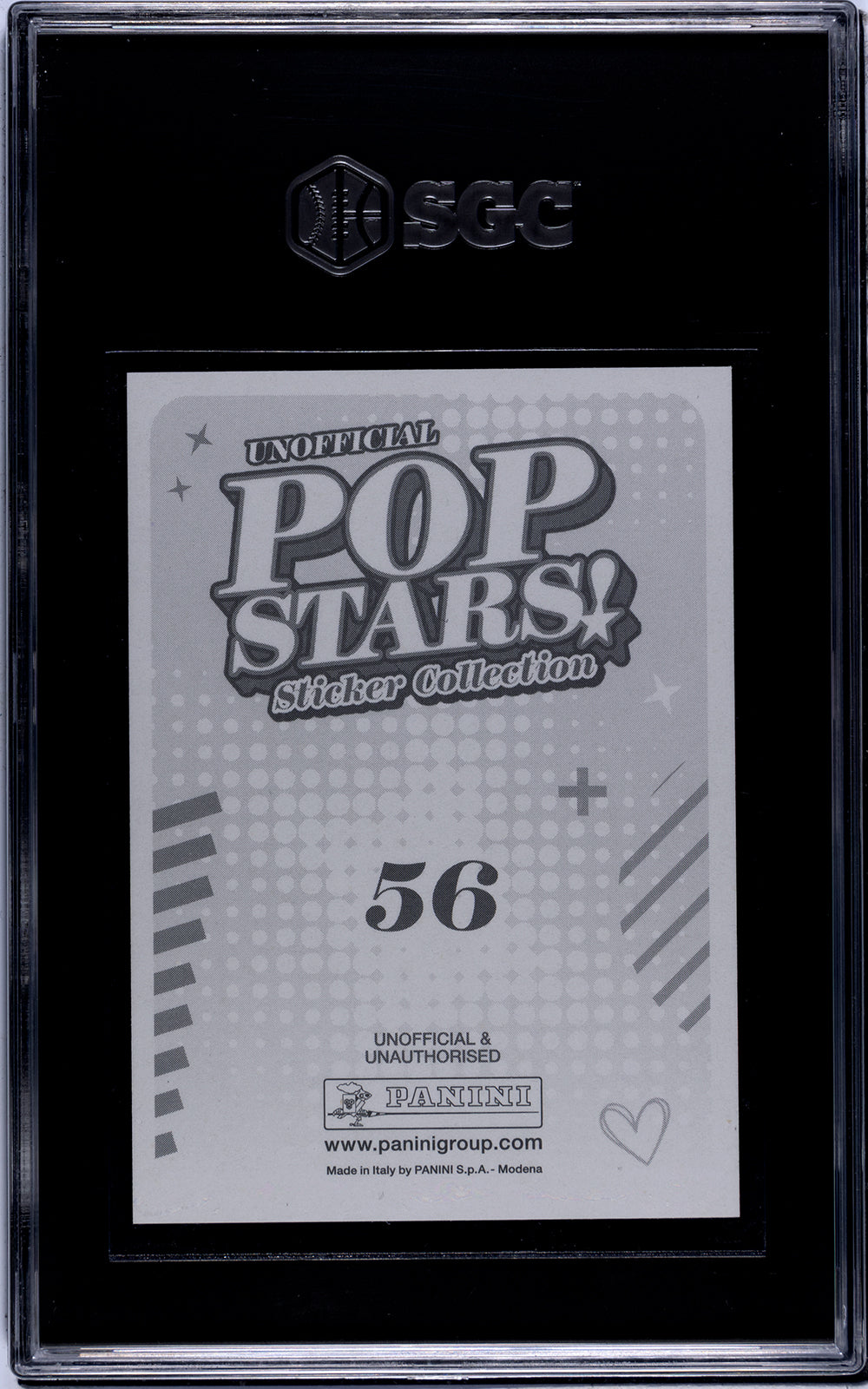 2025 Panini Pop Stars #56 Benson Boone (UK) SGC 10 Pop 1 (Music)
