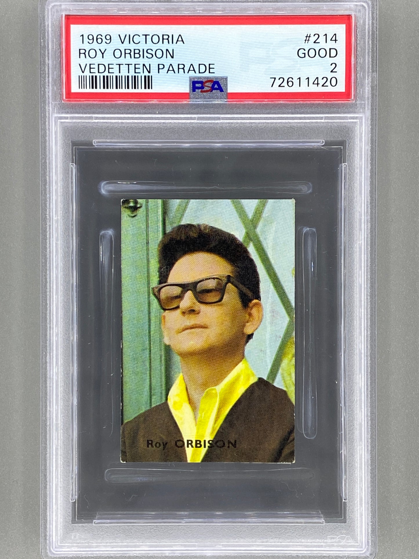 1969 Victoria #214 Roy Orbison Vedetten Parade PSA 2 - Pop 2 (Music) READ