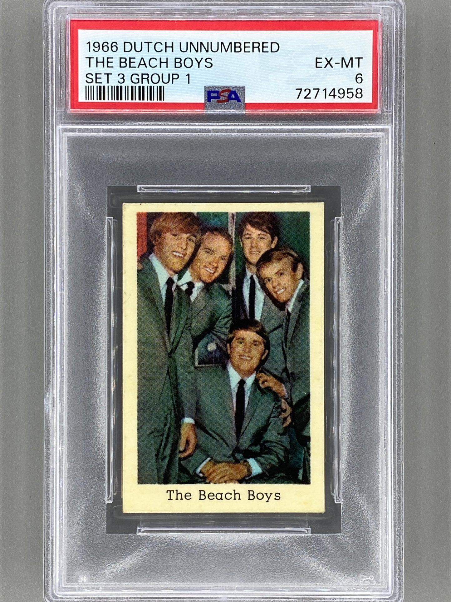 1966 Dutch Unnumbered The Beach Boys Set 3 Group 1 PSA 6 - Pop 1 (Music)