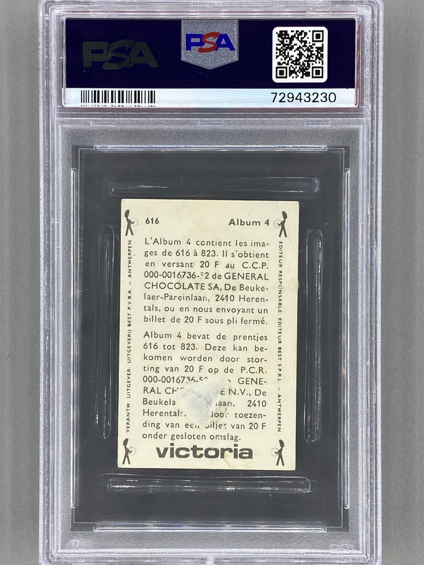 1969 Victoria #616 Johnny Cash Vedetten Parade PSA 1 - Pop 2 (Music) READ