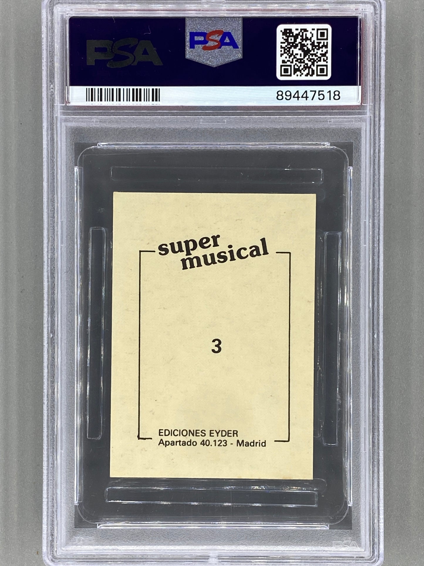 1984 Ediciones Eyder #3 Led Zeppelin Super Musical PSA 7 (OC) Pop 2 (Music)