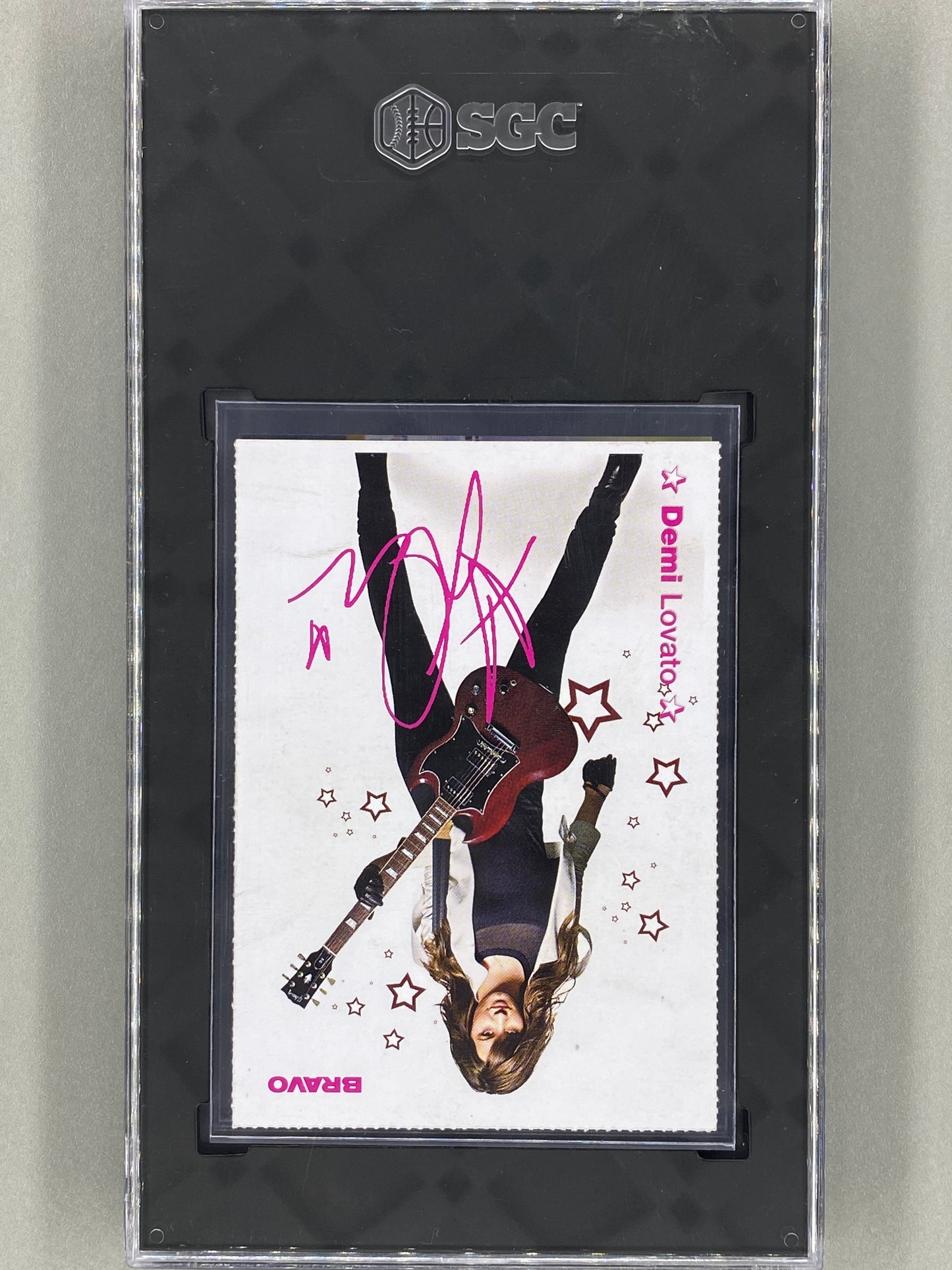 2009 Bravo Lady Gaga / Demi Lovato Autogramm Karten (German) SGC 3 Pop 2 (Music)