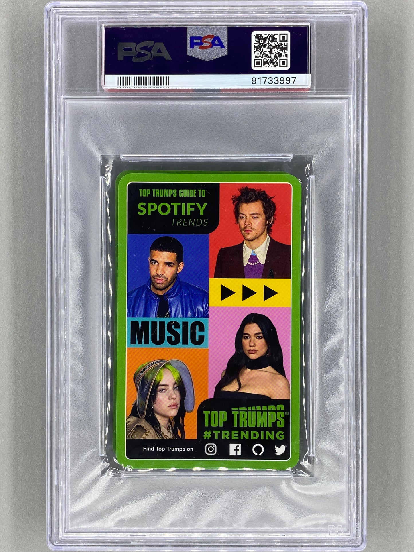 2022 Top Trumps Ariana Grande Guide to Spotify Trends PSA 10 - Pop 4 (Music)