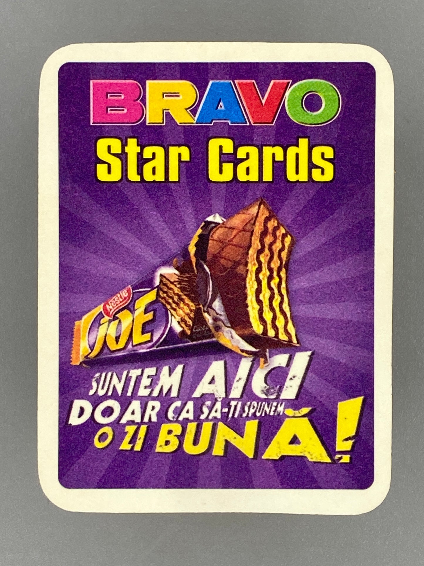 2004 Bravo Star Cards Pink 5 of Spades Nestle Joe (Romania) (Music)