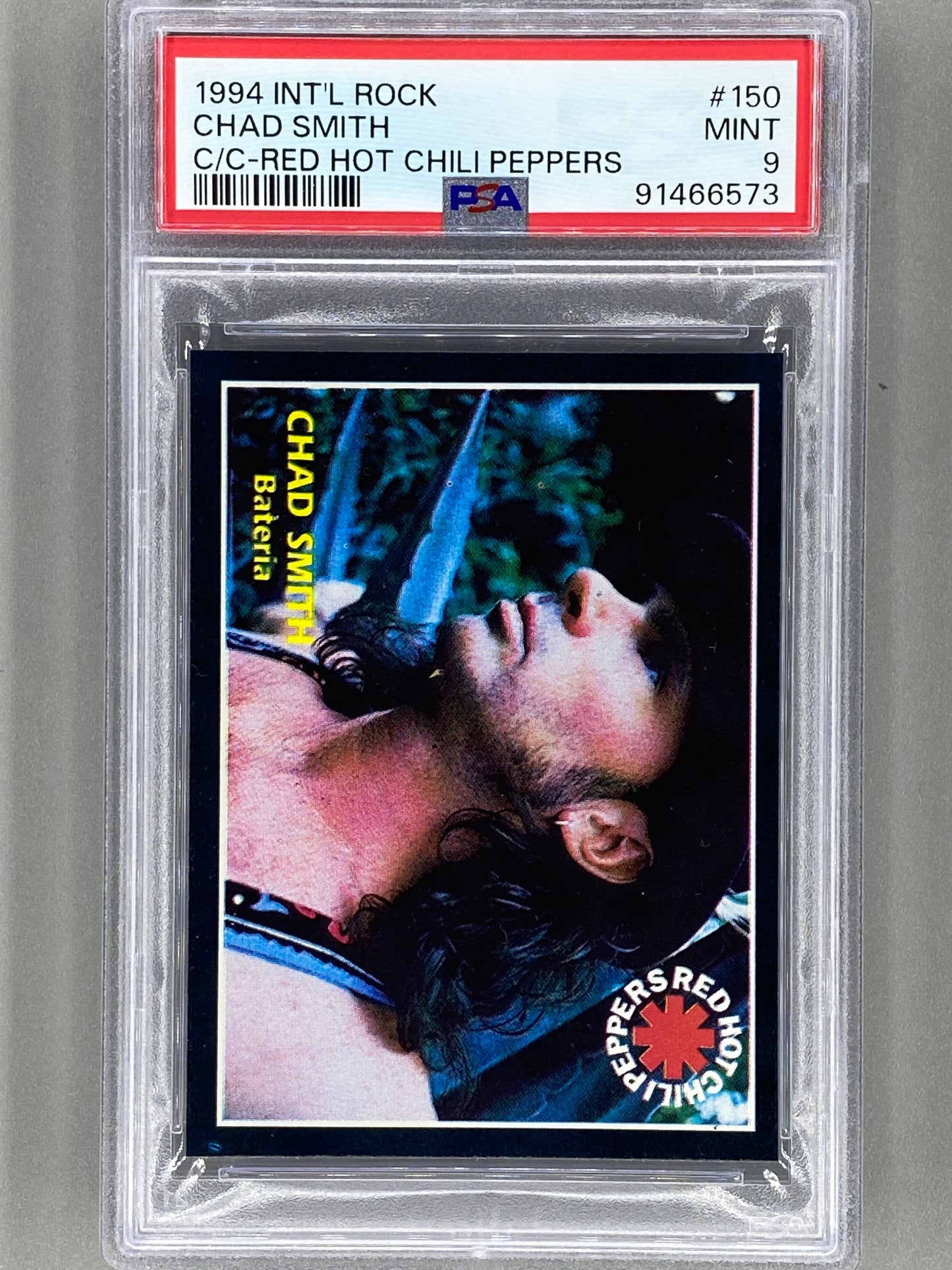 1994 Ultra Figus #150 Chad Smith Intl Rock Cards RHCP PSA 9 Pop 1 (Music)