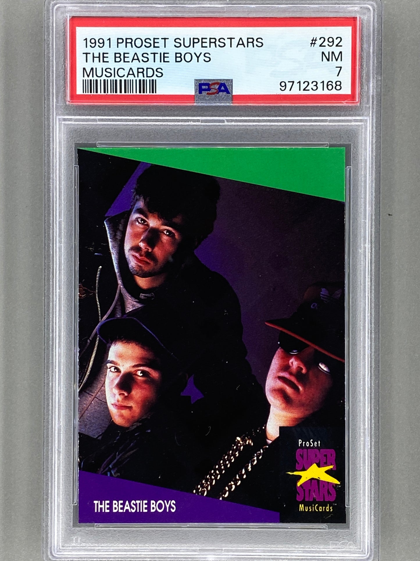 1991 Proset Superstars #292 The Beastie Boys Musicards PSA 7 Pop 3 (Music)