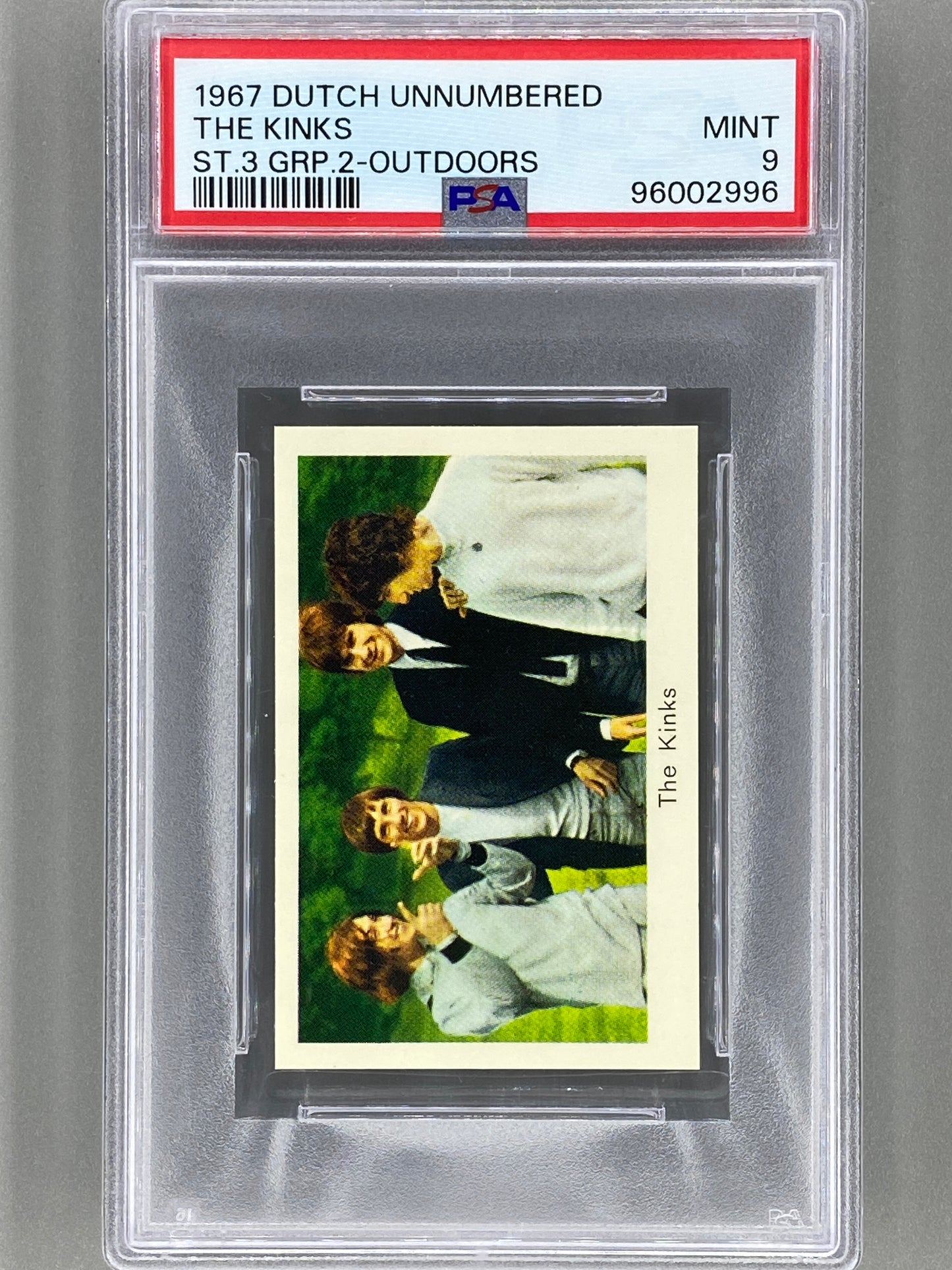 1967 Dutch Unnumbered The Kinks Outdoors Set 3 Group 2 PSA 9 - Pop 1 (Music)