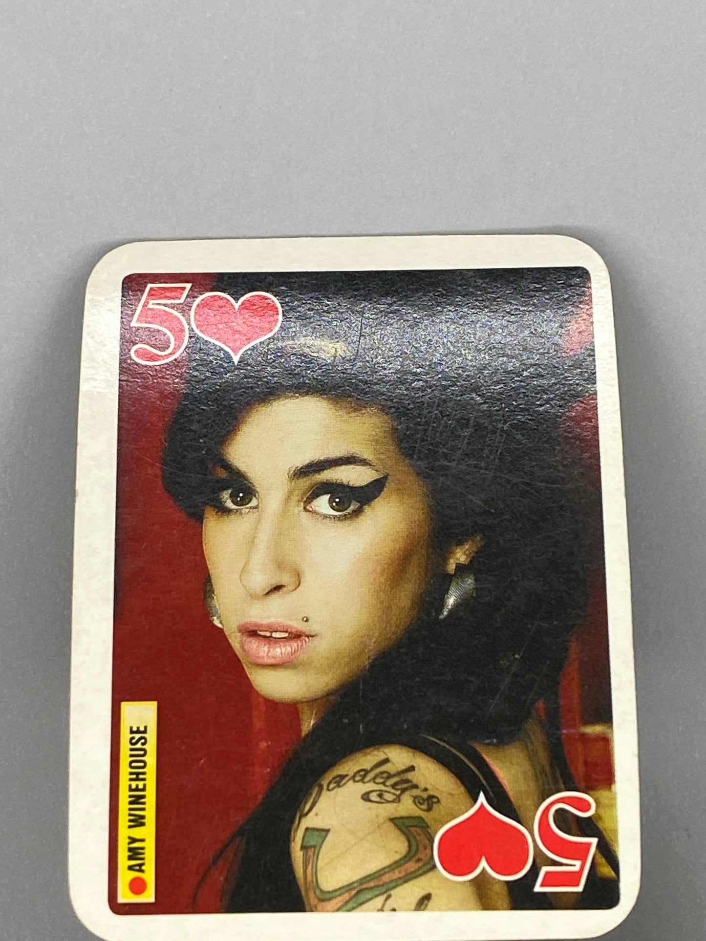 2007 Bravo Star Cards Amy Winehouse 5 of Hearts Brifcor (Romania) (Music)