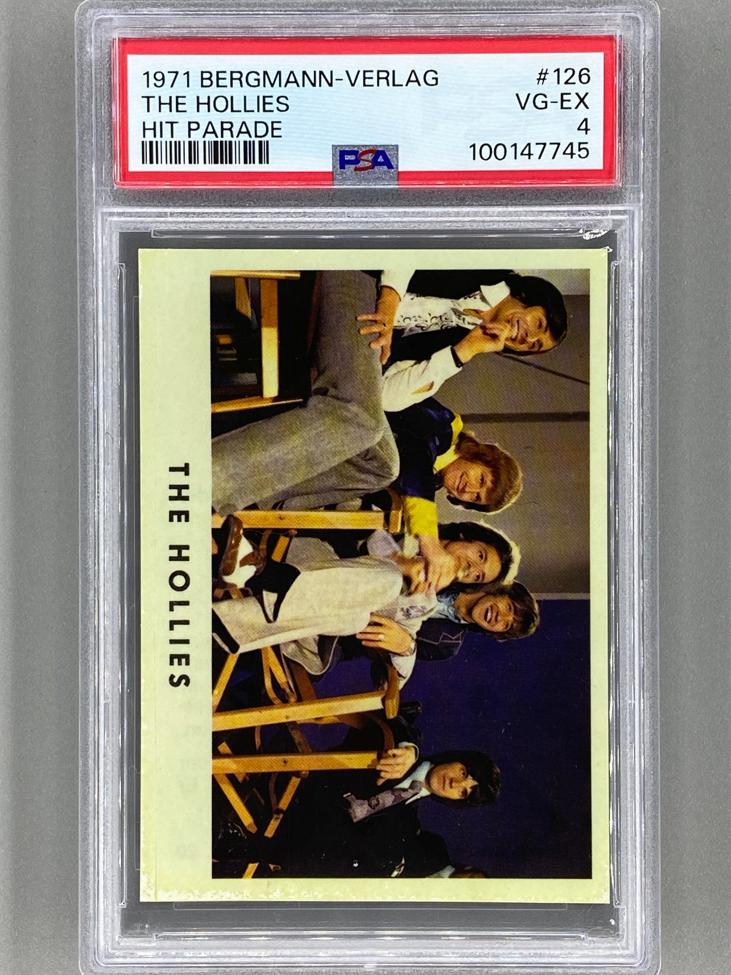 1971 Bergmann-Verlag #126 The Hollies Hit Parade Sticker PSA 4 Pop 1 (Music)