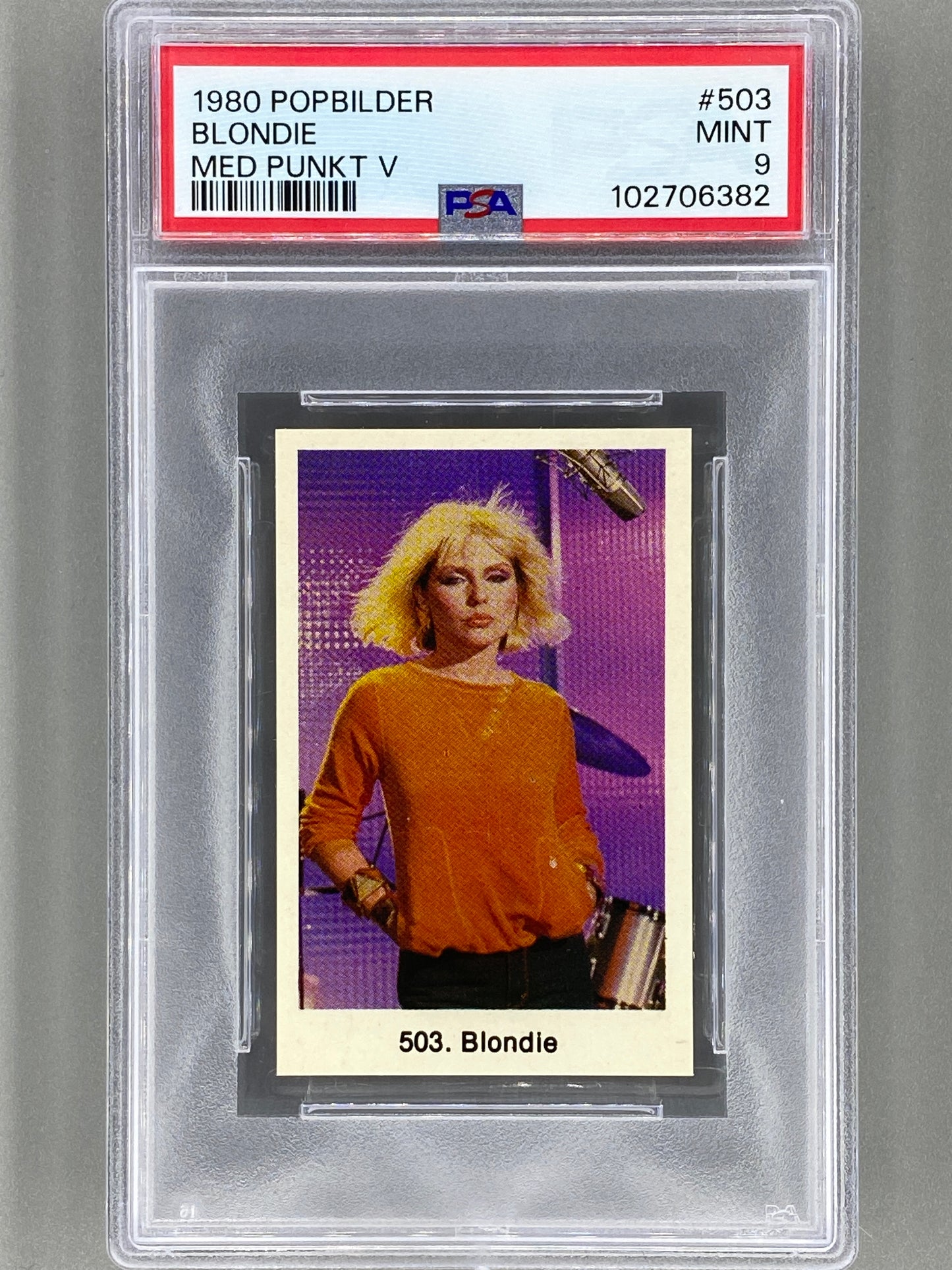 1980 Popbilder #503 Blondie Med Punkt V PSA 9 Pop 1 (Music)
