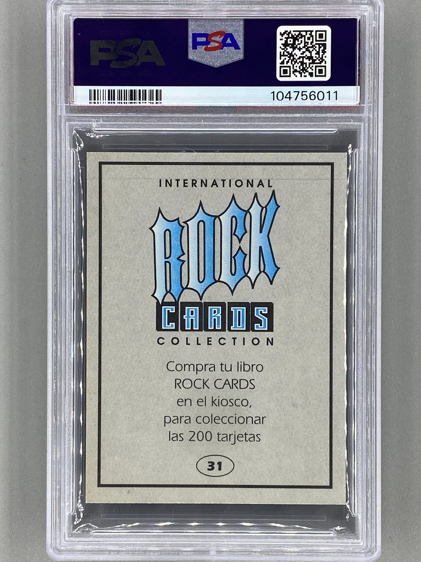 1994 Ultra Figus #31 Dave Mustaine Intl Rock Cards Megadeth PSA 4 Pop 1 (Music)