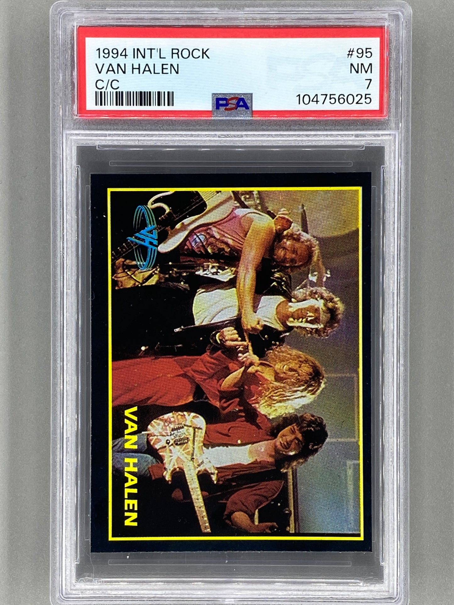 1994 Ultra Figus #95 Van Halen Intl Rock Cards PSA 7 Pop 1 (Music)