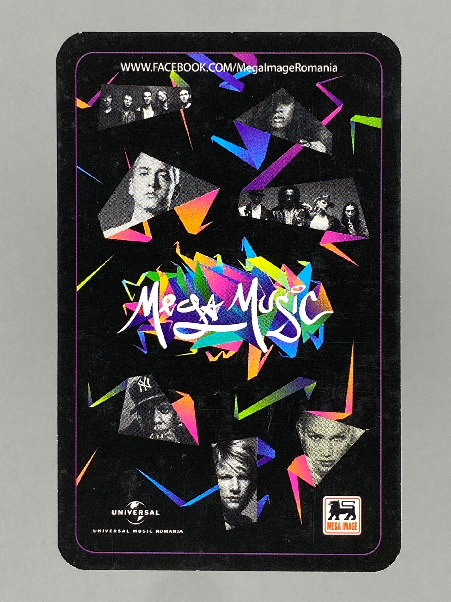 2012 Universal Music Justin Bieber Foil Autograph Card Mega Music (Romania) (Music)