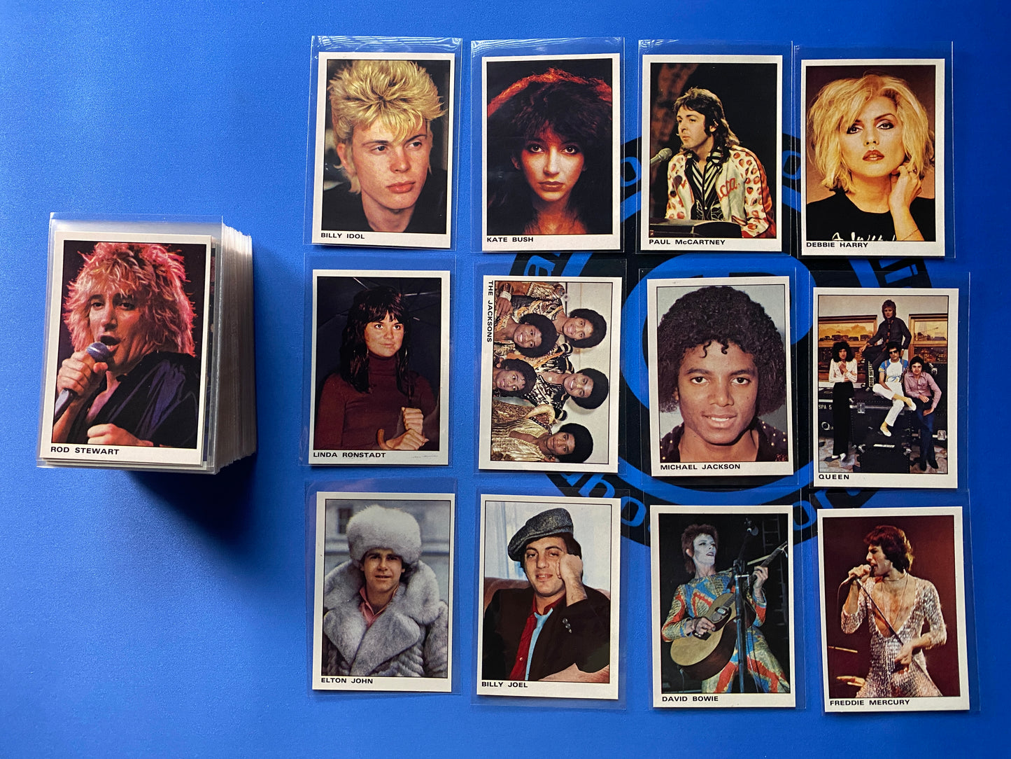 1980 Panini Rock and Pop Collection Complete 144 Sticker/Card Set (Music)