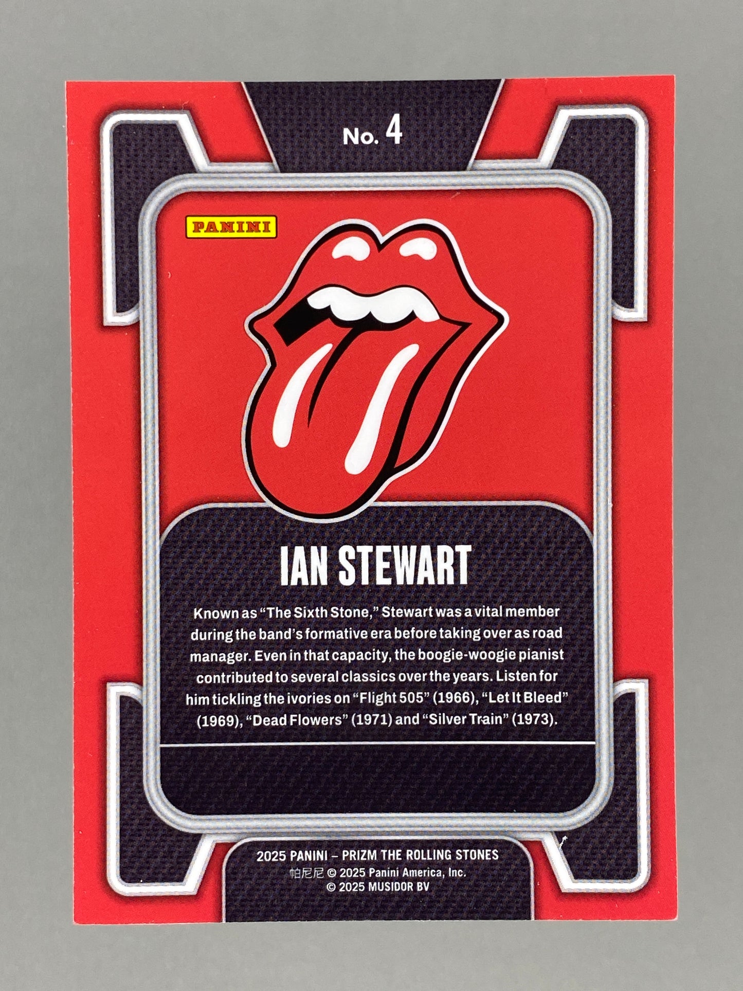 2025 Panini Prizm Rolling Stones SSP #4 Ian Stewart Silver Prizm Variation