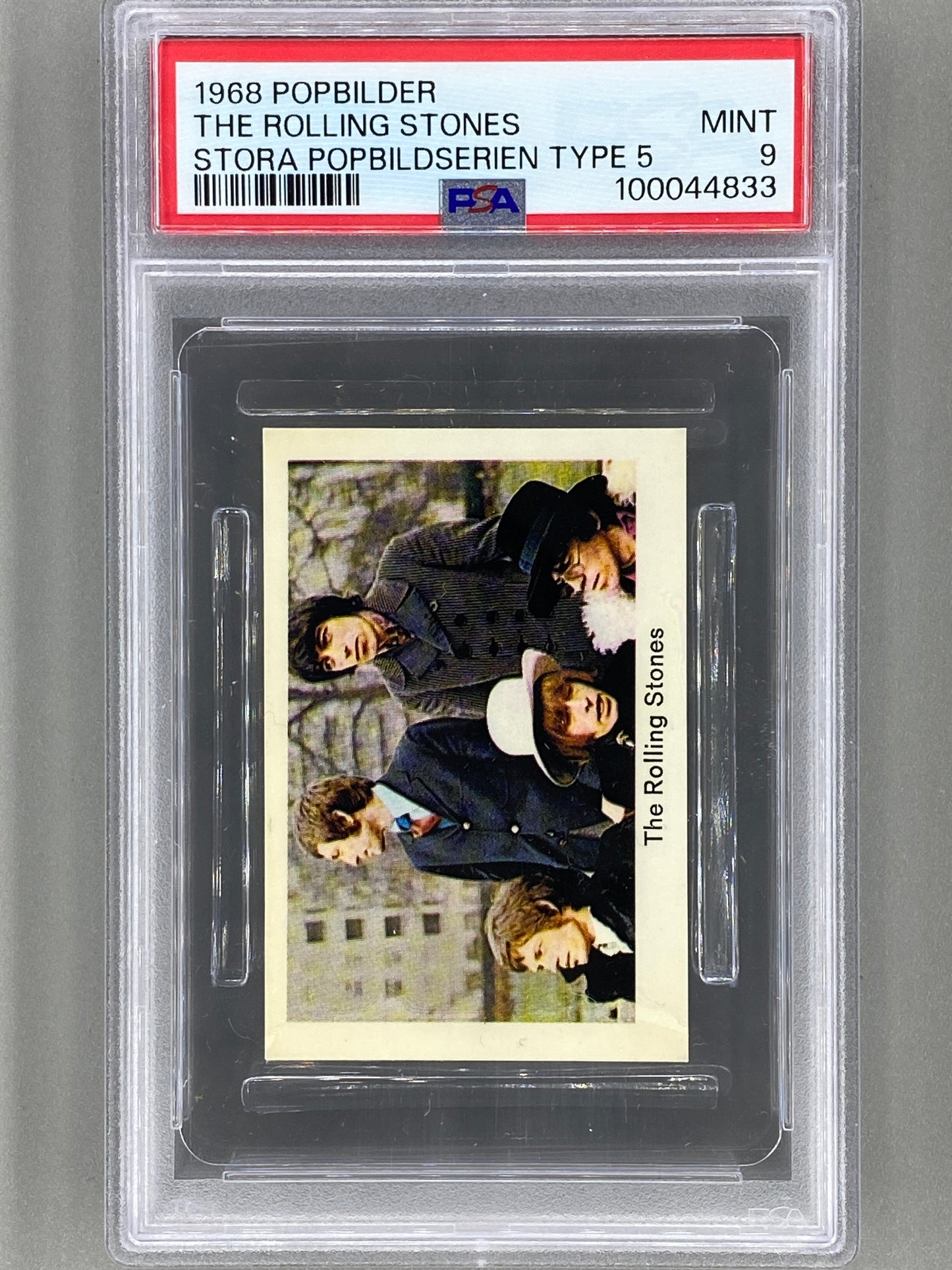 1968 Popbilder The Rolling Stones Stora Popbildserien Type 5 PSA 9 Pop 2 (Music)
