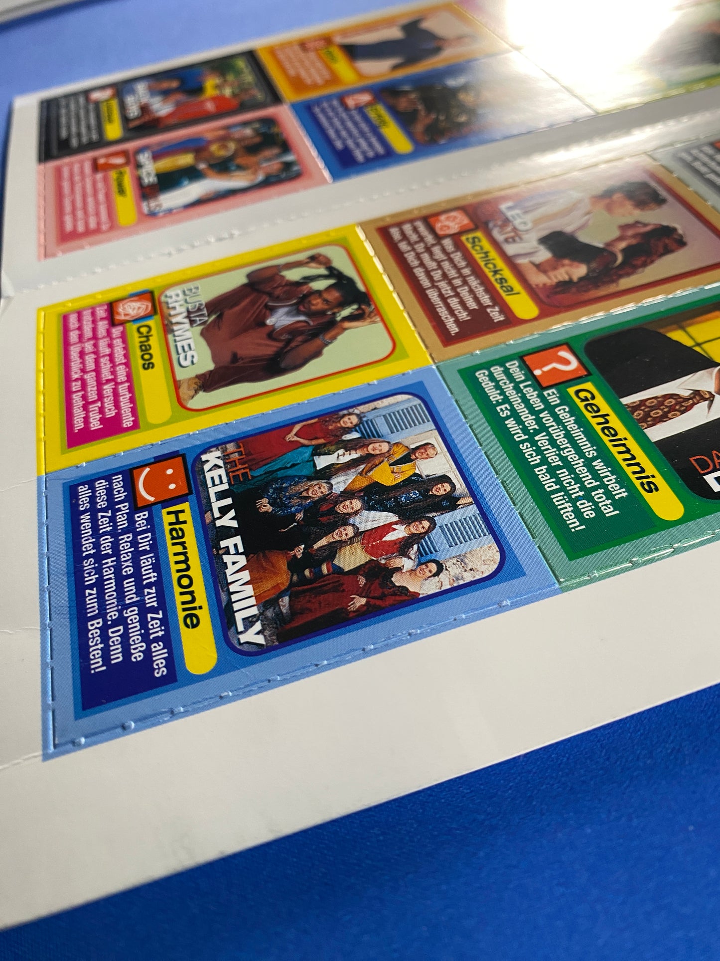 1999 Bravo Love Cards Lot Britney Spears Uncut 16 Card Sheet (Germany) (Music)