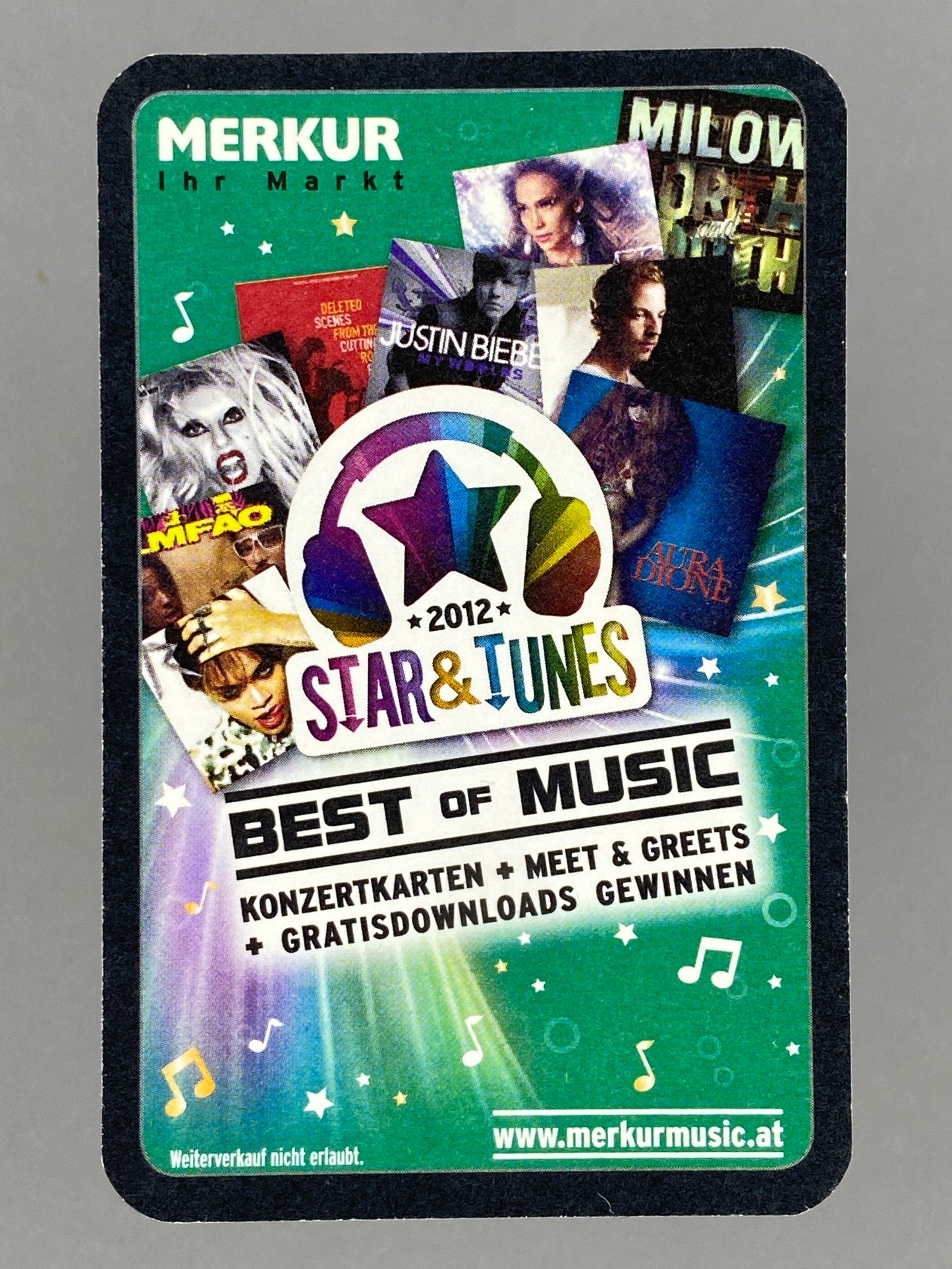 2012 Merkur Kanye West Star & Tunes Sticker (Austria) (Music)