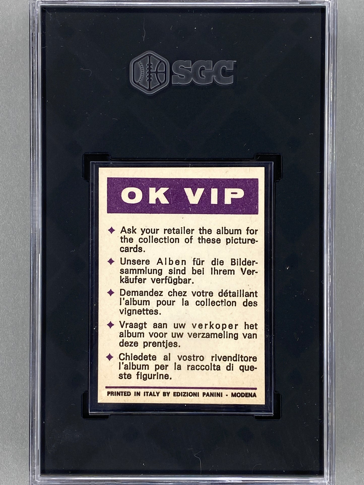 1973 Panini #144 Jimi Hendrix OK VIP SGC 5 - Pop 1 (Music)