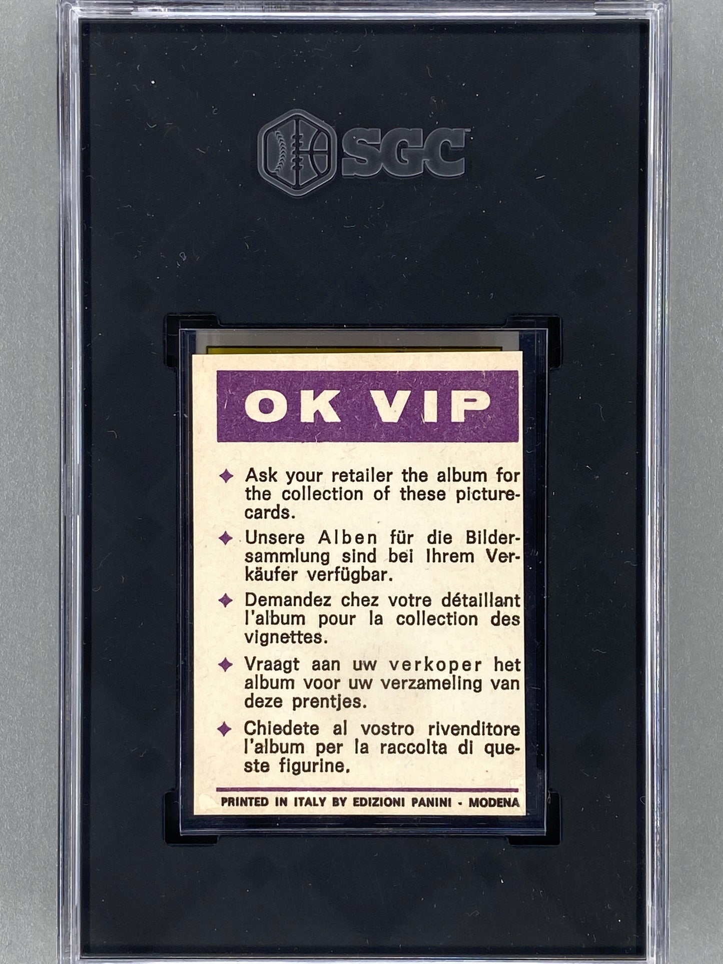 1973 Panini #144 Jimi Hendrix OK VIP SGC Authentic - Pop 1 (Music)