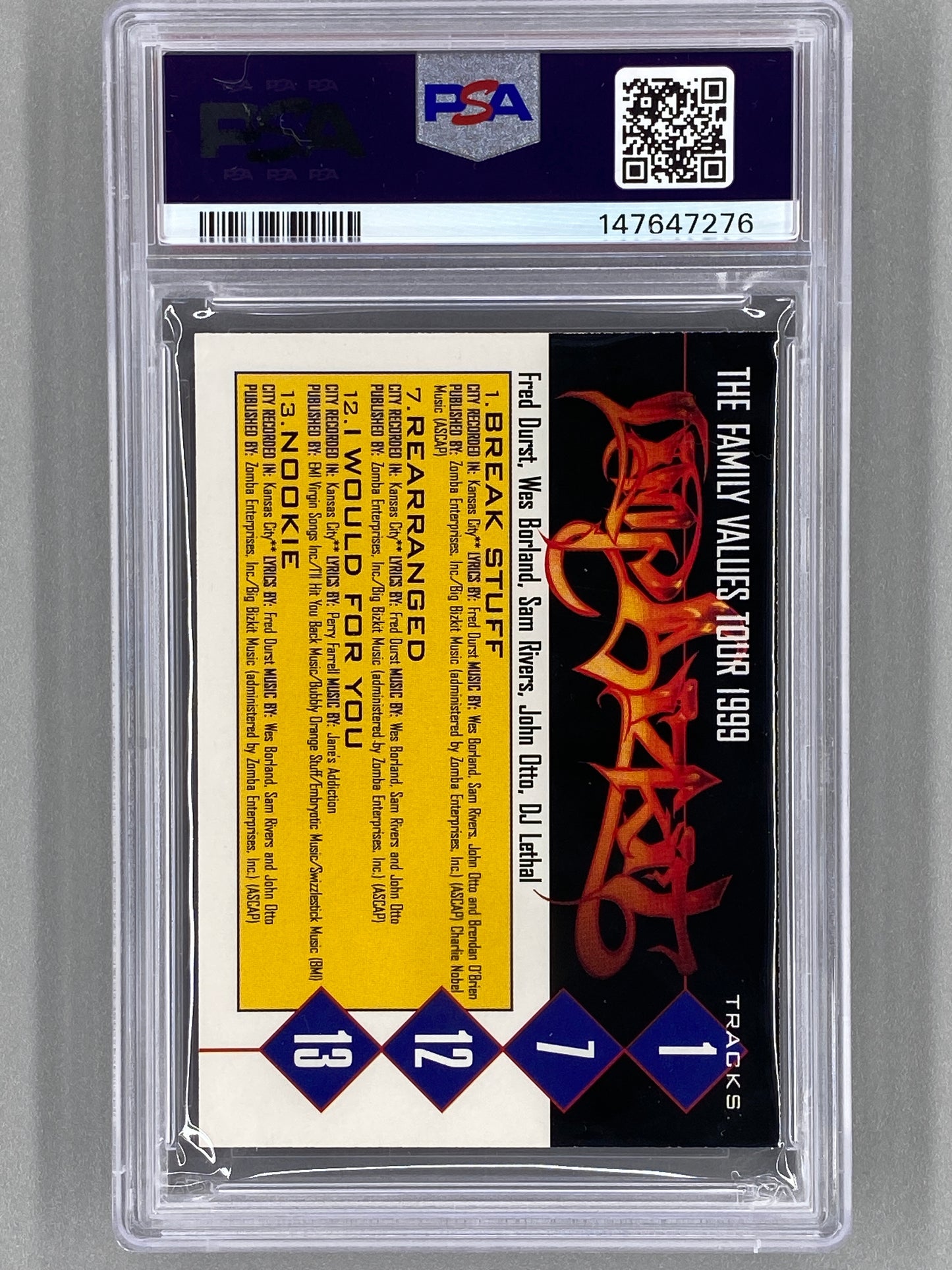 2000 Family Values Tour Limp Bizkit Promo PSA 8 Pop 5 (Music)