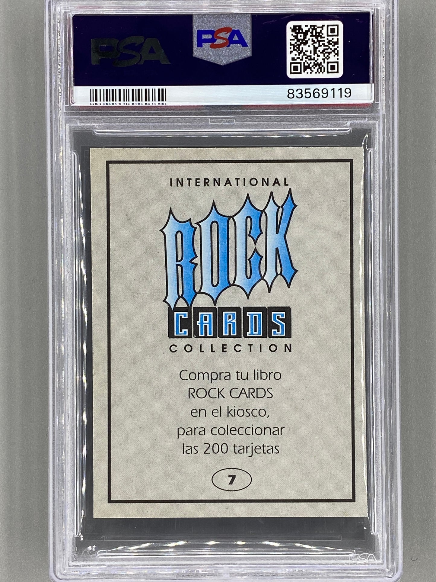 1994 Ultra Figus #7 Slash Intl Rock Cards Collection Guns N Roses PSA 6 Pop 2 (Music)