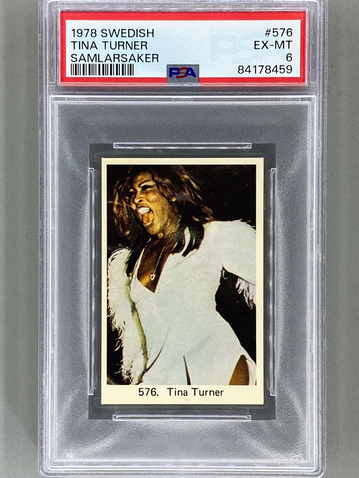 1978 Swedish #576 Tina Turner Samlarsaker PSA 6 Pop 1 (Music)