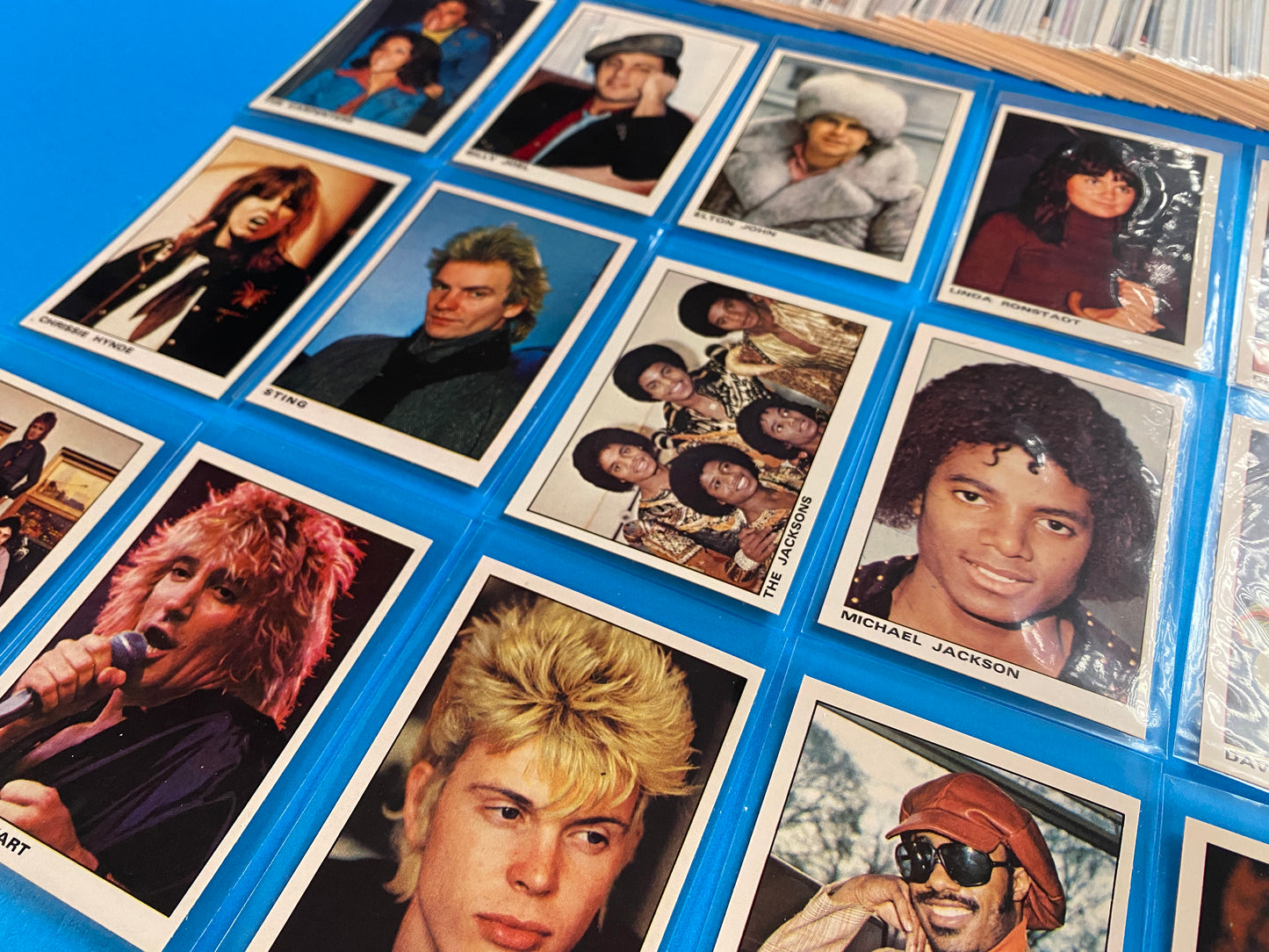 1980 Panini Rock and Pop Collection Complete 144 Sticker/Card Set (Music)