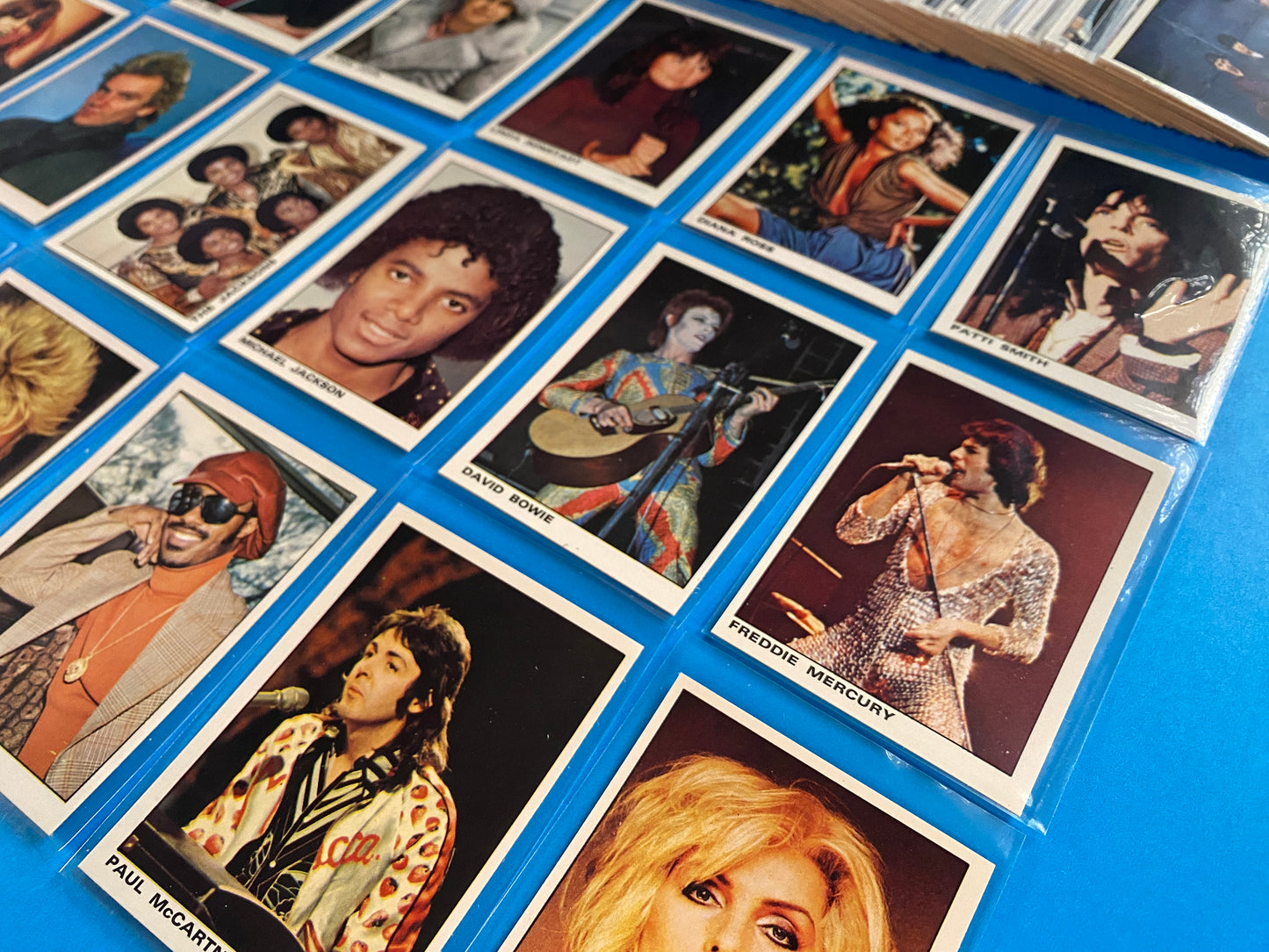 1980 Panini Rock and Pop Collection Complete 144 Sticker/Card Set (Music)