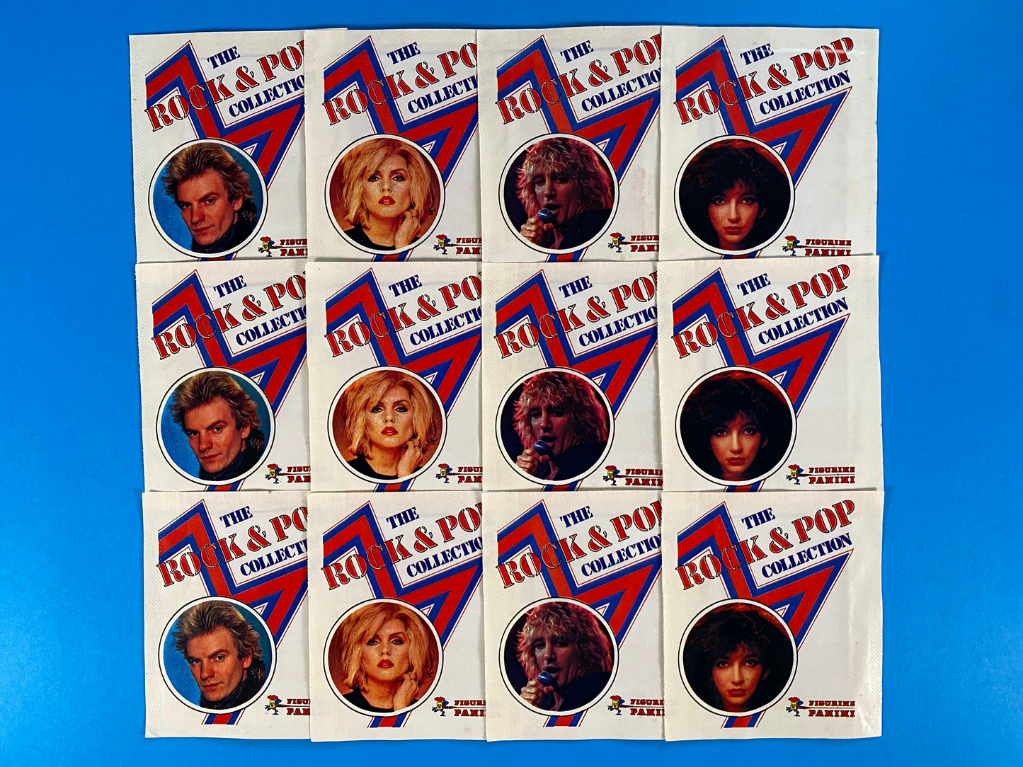 1980 Panini Rock and Pop Collection Complete 144 Sticker/Card Set (Music)