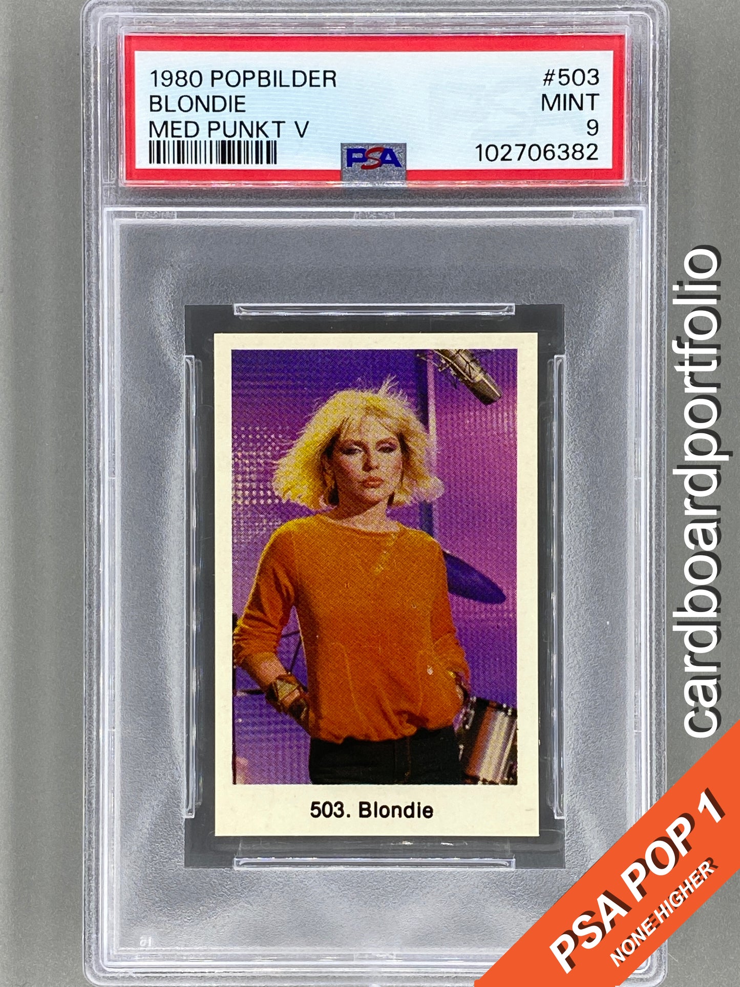 1980 Popbilder #503 Blondie Med Punkt V PSA 9 Pop 1 (Music)