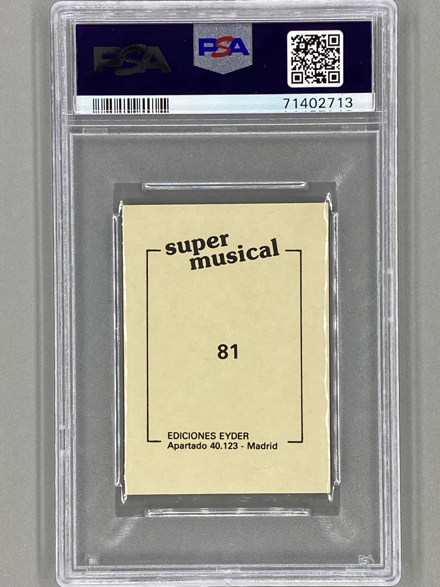 1984 Ediciones Eyder #81 Queen Super Musical PSA 7 - Pop 1 (Music)