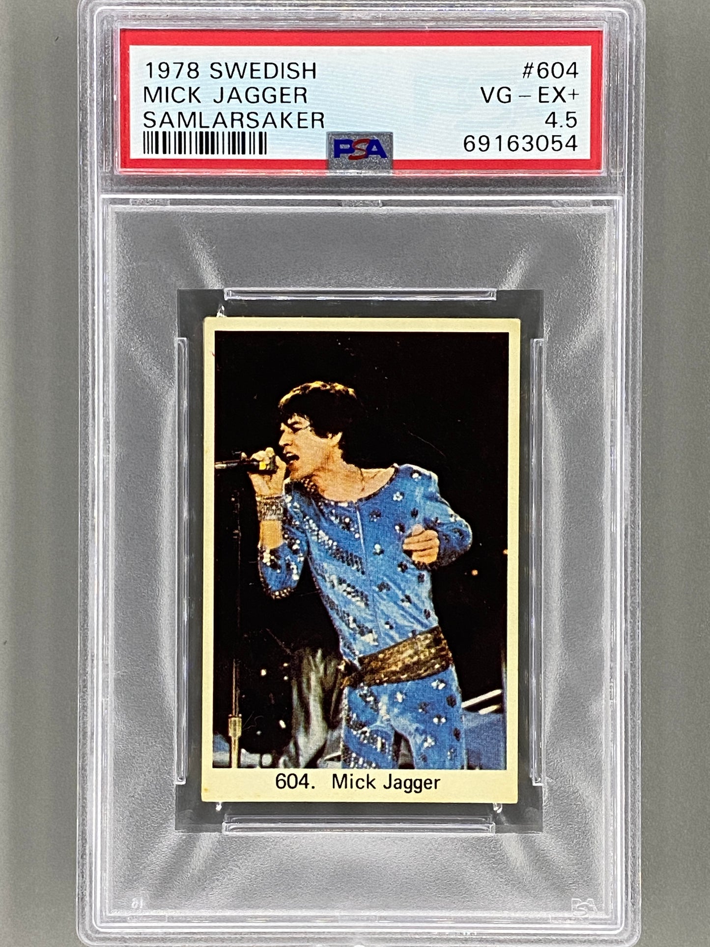 1978 Swedish #604 Mick Jagger Samlarsaker PSA 4.5 Pop 1 (Music)