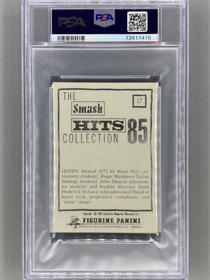 1985 Panini #17 Queen Smash Hits Collection PSA 2 (Music)