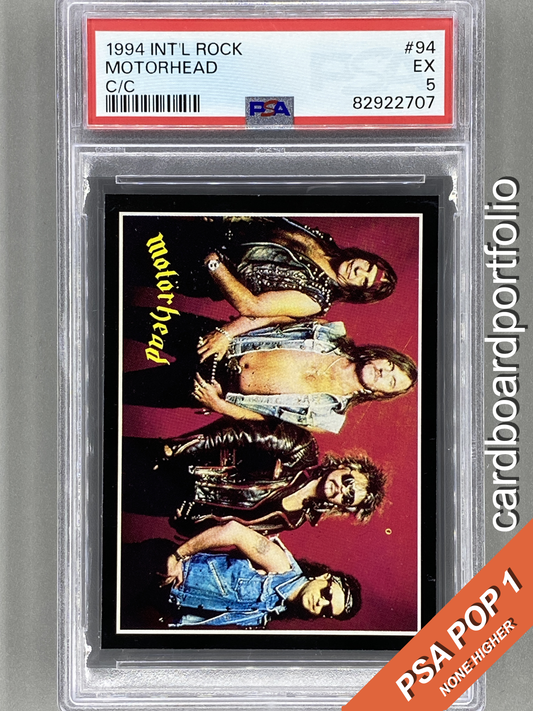 1994 Ultra Figus #94 Motorhead Intl Rock Cards Collection PSA 5 - Pop 1 (Music)