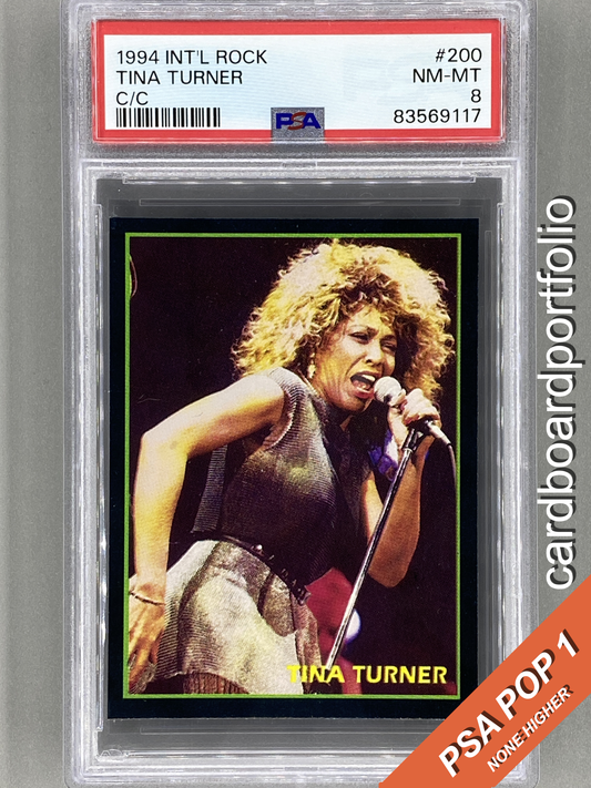 1994 Ultra Figus #200 Tina Turner Intl Rock Cards PSA 8 Pop 1 (Music)