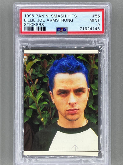 1995 Panini #55 Billie Joe Armstrong Smash Hits Stickers PSA 9 Pop 8 (Music)