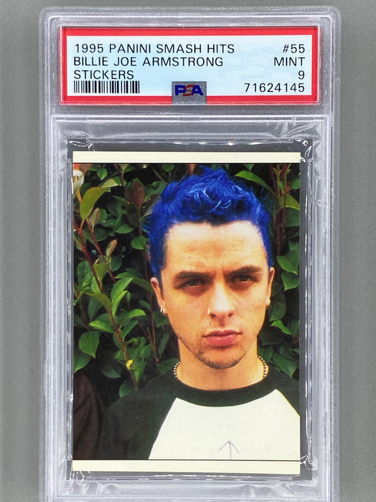 1995 Panini #55 Billie Joe Armstrong Smash Hits Stickers PSA 9 Pop 4 (Music)