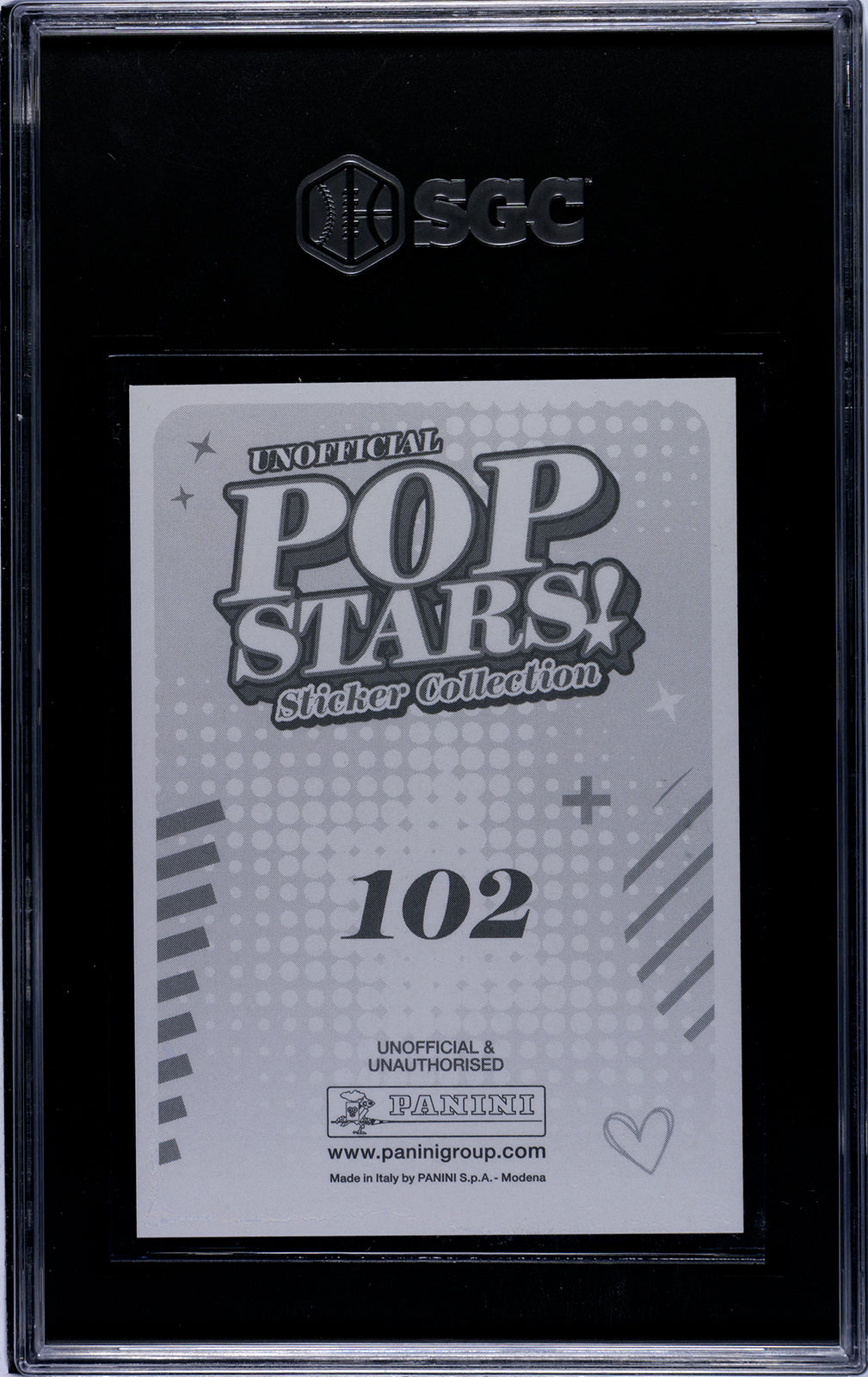 2025 Panini Pop Stars #102 Billie Eilish (UK) SGC 9.5 Pop 1 (Music)