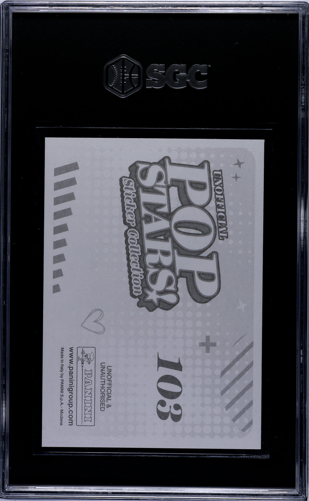 2025 Panini Pop Stars #103 Billie Eilish (UK) SGC 9.5 Pop 1 (Music)