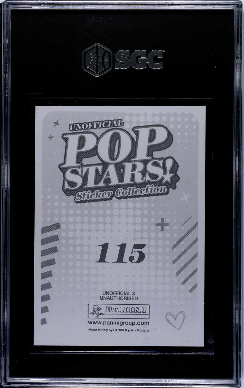 2025 Panini Pop Stars #115 Olivia Rodrigo (UK) SGC 9 Pop 1 (Music)