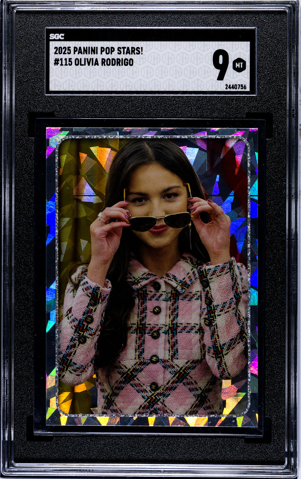 2025 Panini Pop Stars #115 Olivia Rodrigo (UK) SGC 9 Pop 1 (Music)