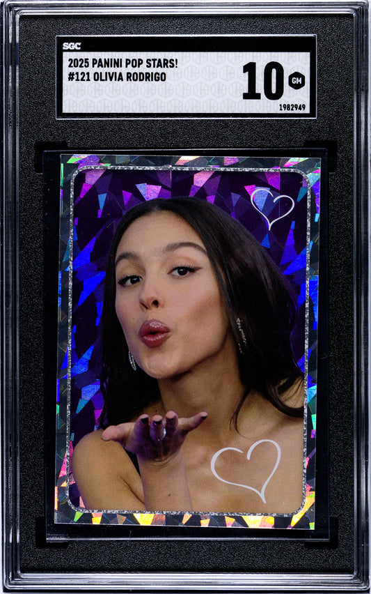 2025 Panini Pop Stars #121 Olivia Rodrigo (UK) SGC 10 Pop 1 (Music)