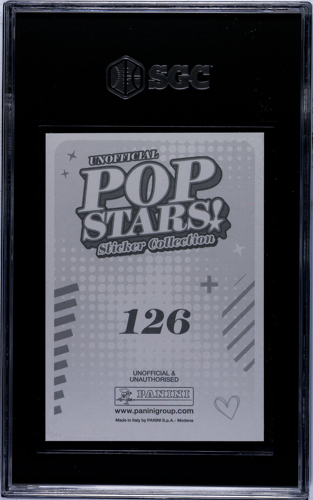 2025 Panini Pop Stars #126 Olivia Rodrigo (UK) SGC 9.5 Pop 1 (Music)