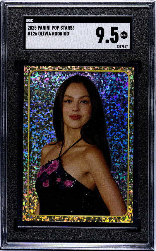2025 Panini Pop Stars #126 Olivia Rodrigo (UK) SGC 9.5 Pop 1 (Music)