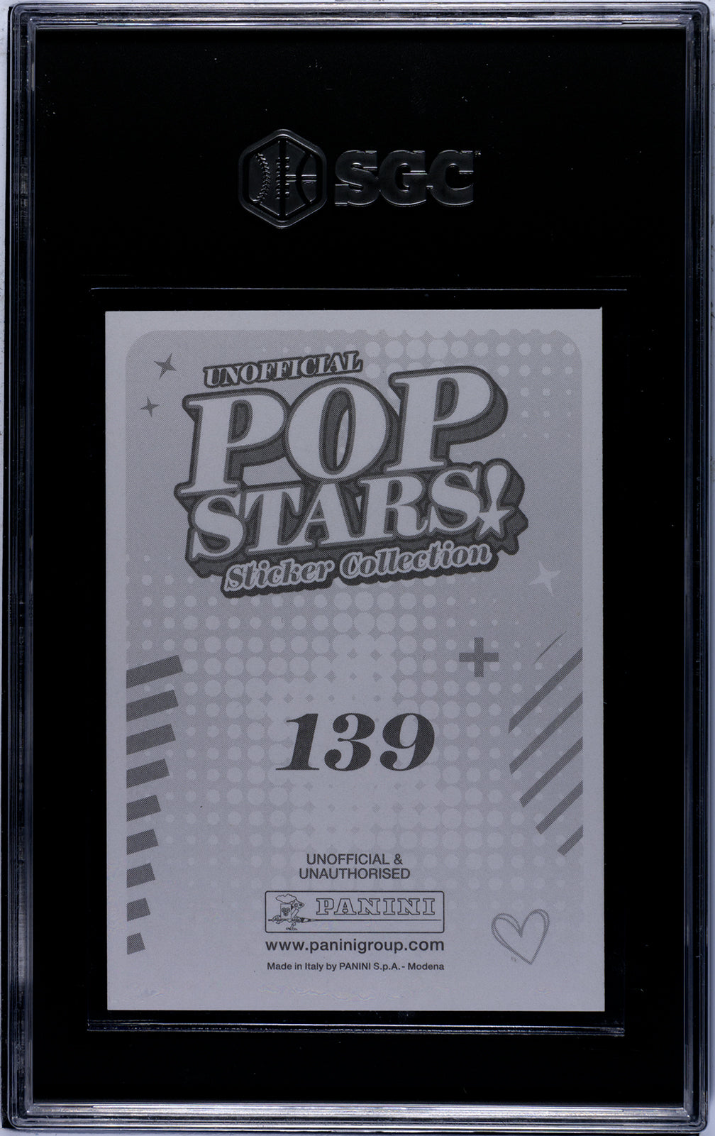 2025 Panini Pop Stars #139 Dua Lipa (UK) SGC 7 Pop 1 (Music)