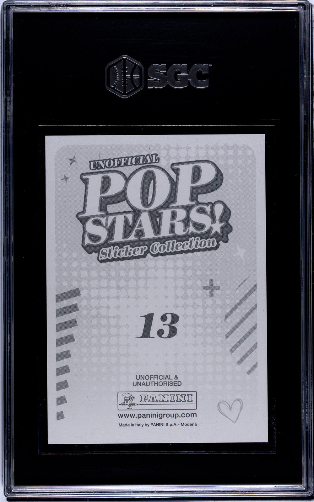 2025 Panini Pop Stars #13 Olivia Rodrigo (UK) SGC 10 Pop 1 (Music)